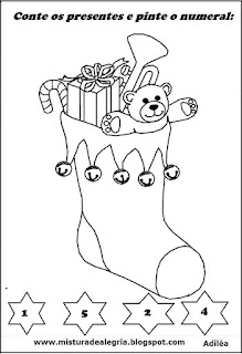 Desenho natal Desenho bota natal colorir