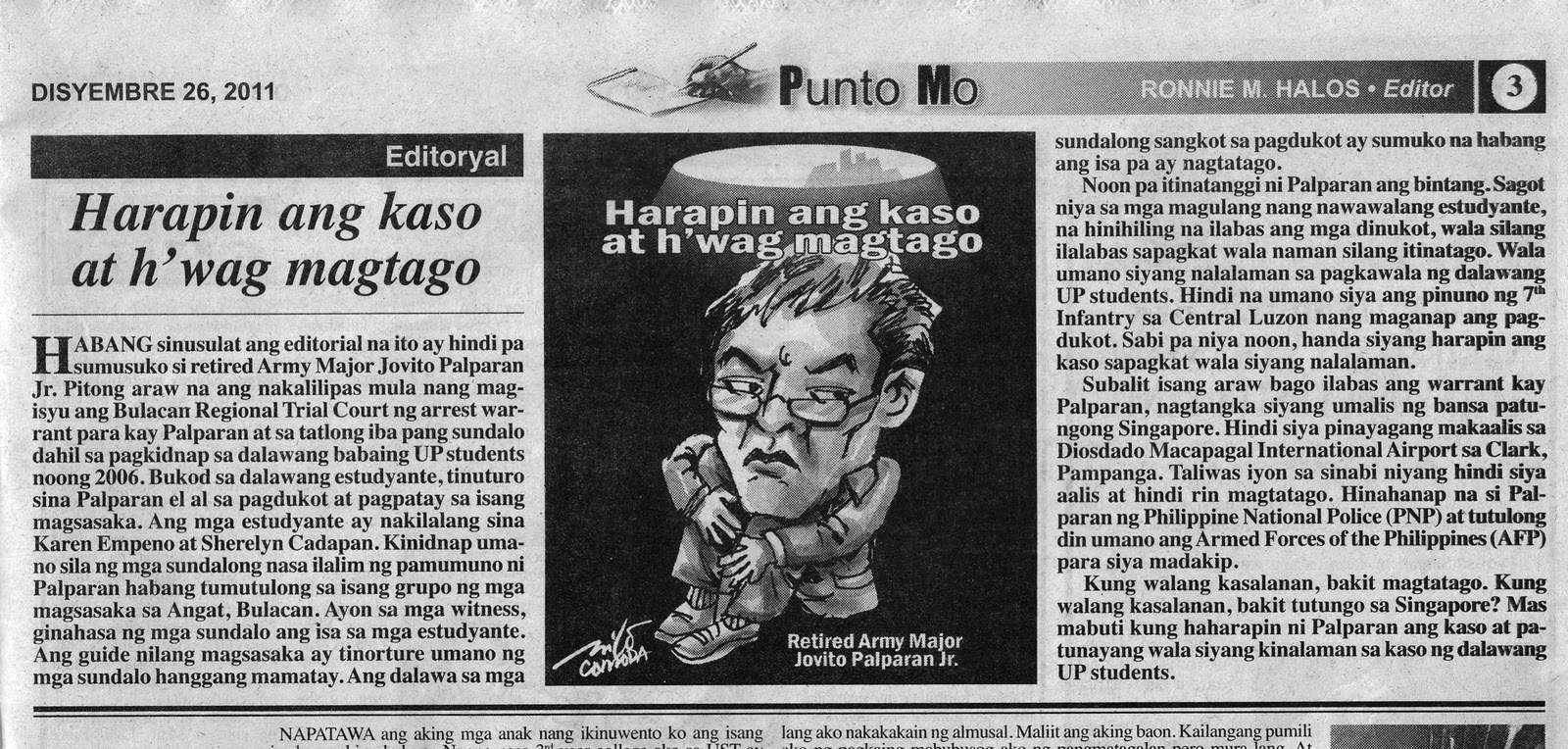 editoryal tagalog - philippin news collections