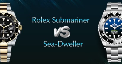 rolex submariner v sea dweller