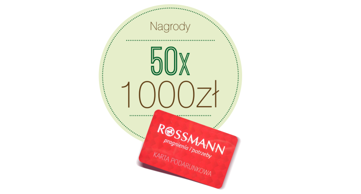 Wygraj kartę podarunkową Rossmann 1000 zł Konkurs