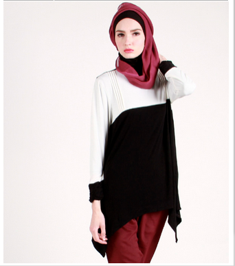 Foto busana atasan desain baju muslim wanita modern jaman 