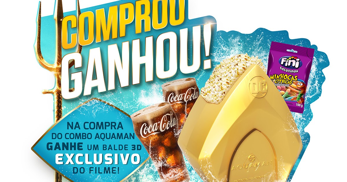 Cinépolis lança combo exclusivo de “Aquaman” Dicas do Tom Cartoons