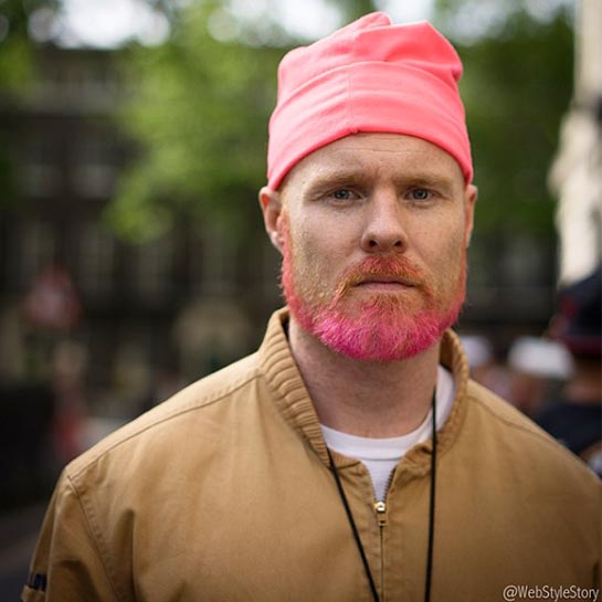 All About Hairstyle Pink Hair Colour For Men