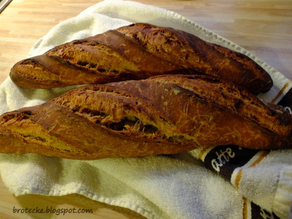 Dagmar&amp;#39;s brotecke: No Knead Zwiebelbaguette
