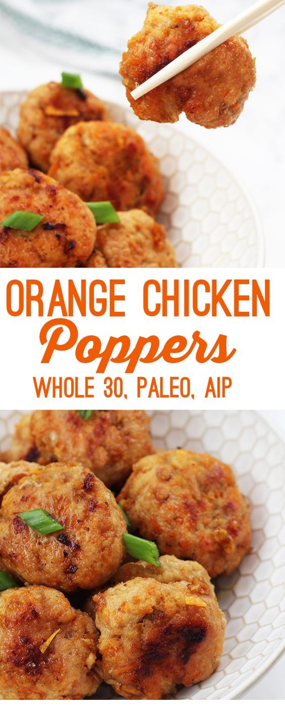 Orange Chicken Poppers