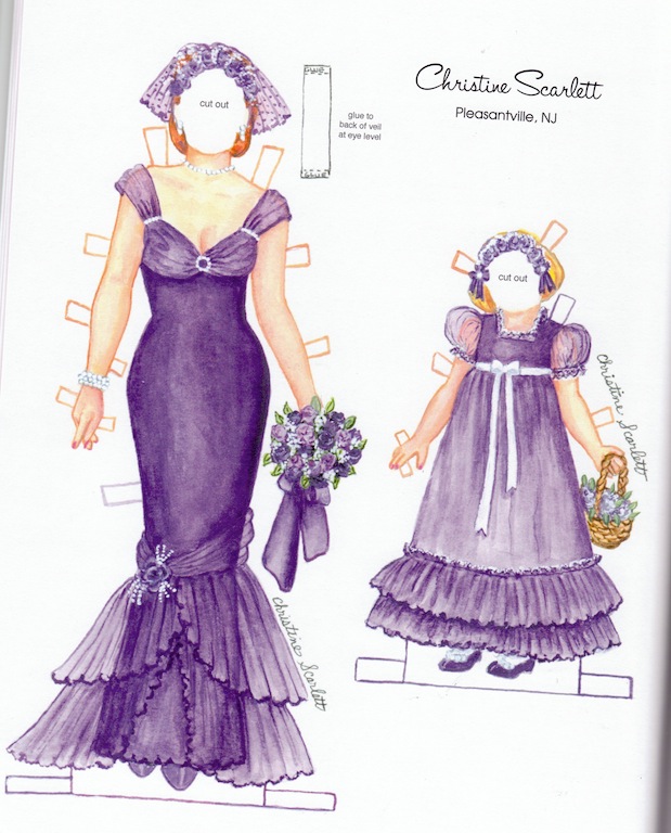 The Paper Collector Dress a Bridal Party Paper Dolls