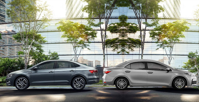 Toyota Corolla x Volkswagen Virtus