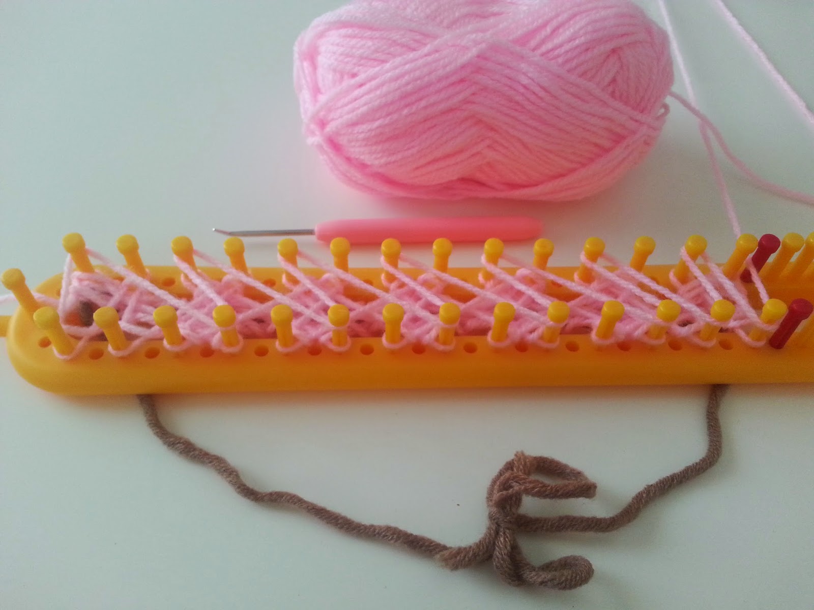 Knitting (b)Loom Photos & Samples Of Open Braid Stitch In A Long
