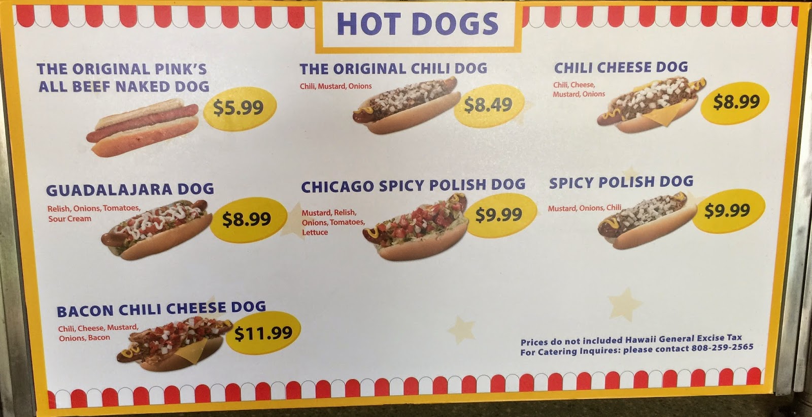 GREAT EATS HAWAII PINK'S HOT DOGS