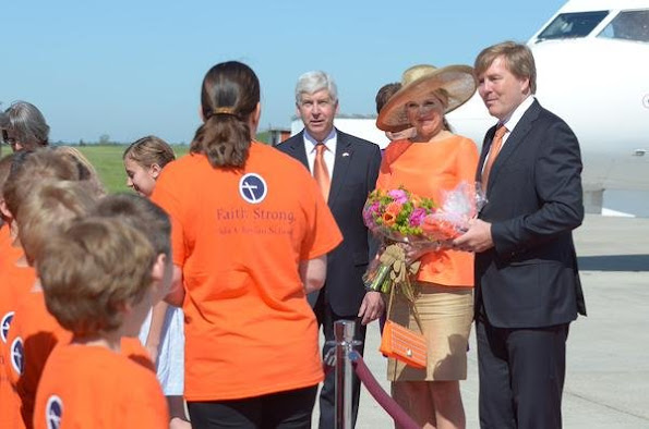 King Willem-Alexander and Queen Maxima of The Netherlands visited Spectrum Health Helen Devos Children's Hospital in Grand Rapids.