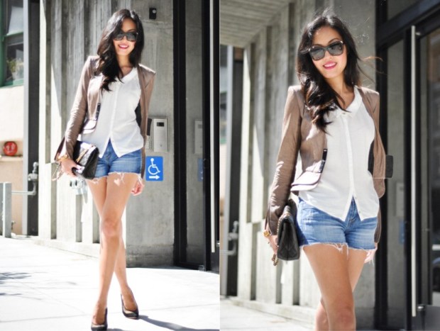 Leather & Shorts – 9to5chic