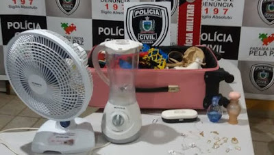 Polícia Civil prende suspeito de praticar um arrombamento e furtar objetos, em Catolé do Rocha