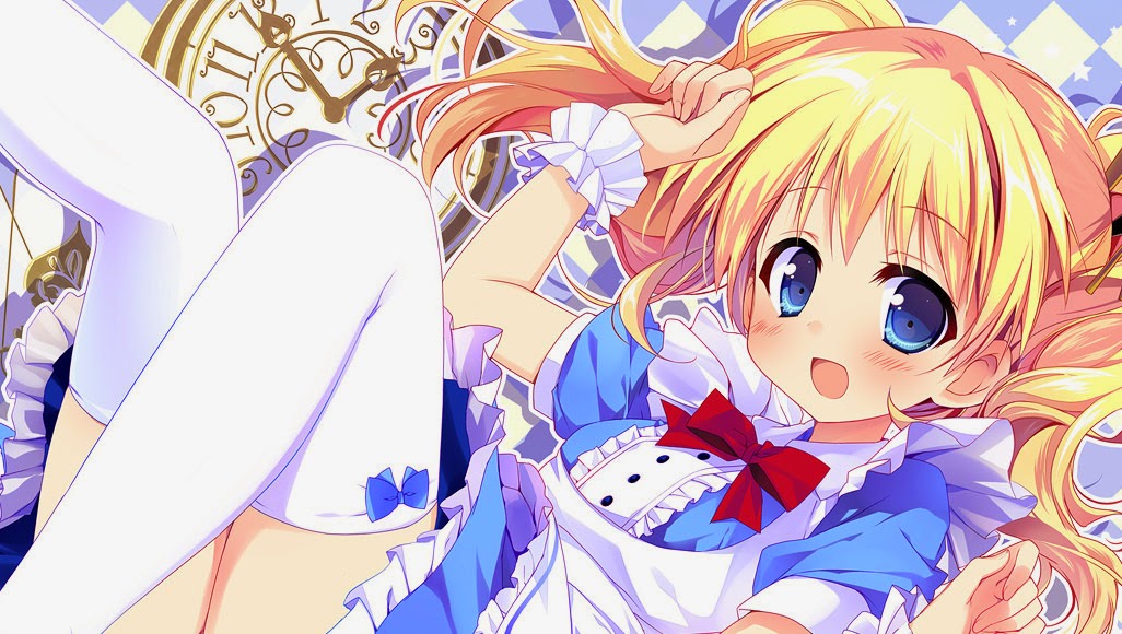 Anime Girl Alice Clock