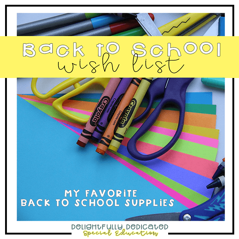 My Back to School WIsh List Delightfully Dedicated