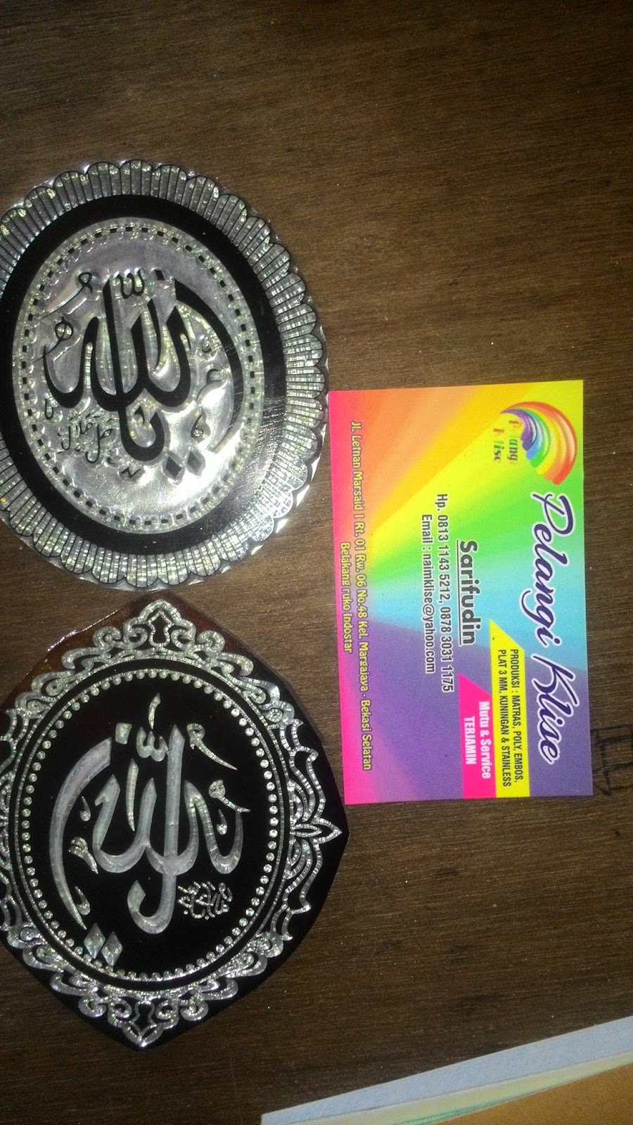 matras poly embos 24 jam Jasa Pembuatan Plat Emboss dan