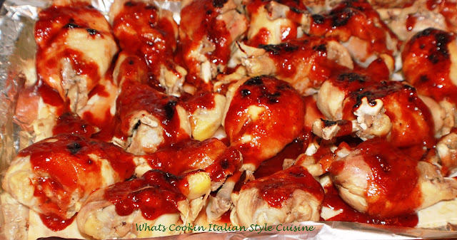 Healthier Baked Barbecued Chicken Leg Recipe