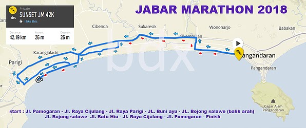Rute Jabar International Marathon • 2018 Jabar International Marathon Route 2018