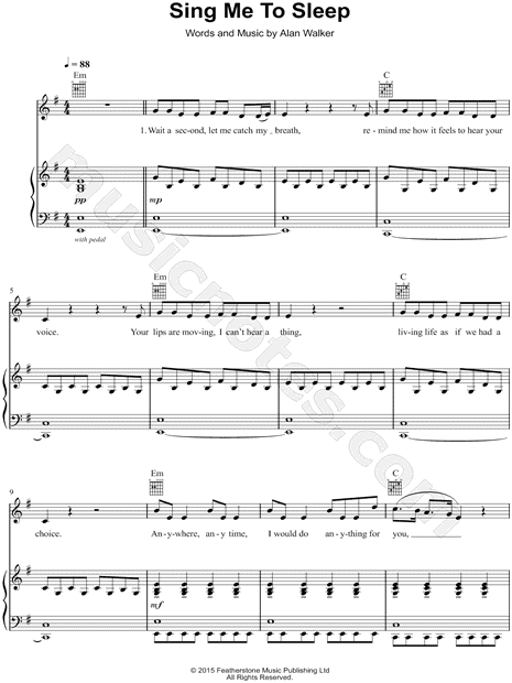 Ту синг фф. Sing me to Sleep Ноты для фортепиано. Alan Walker Sing me to Sleep Ноты. Sing me to Sleep Ноты для скрипки.