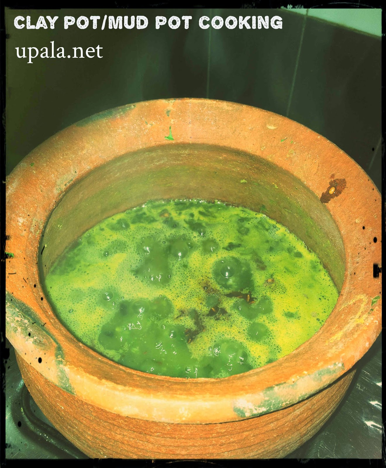 Upala Palak Keerai Kadayal in Mudpot/clay pot