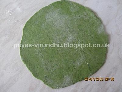 Priya's Virundhu: Spinach Chapathi/Palak Chapathi/Green Chapathi ...