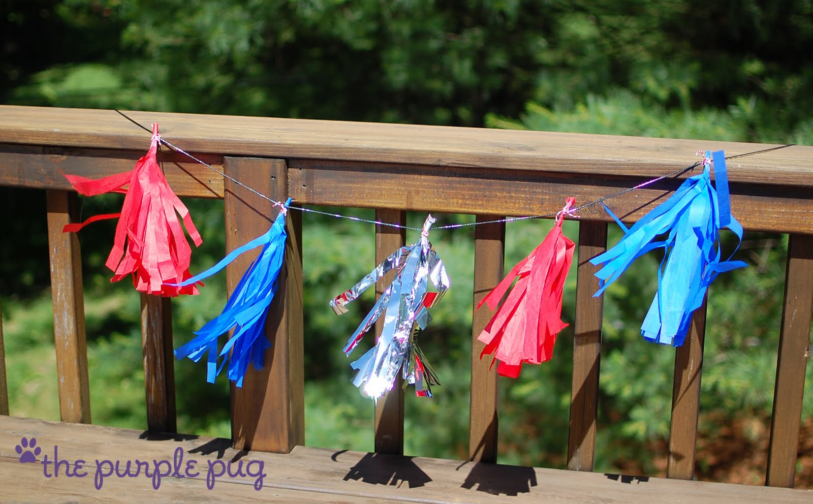 The Purple Pug The Tissue Tassel Garland Tutorial