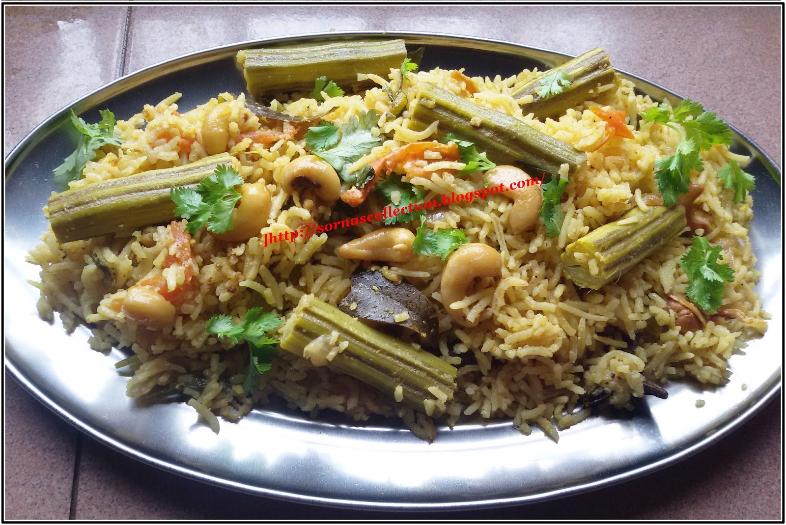 My Recipes MURUNGAIKKAI BIRYANI ( DRUMSTICK BIRYANI)