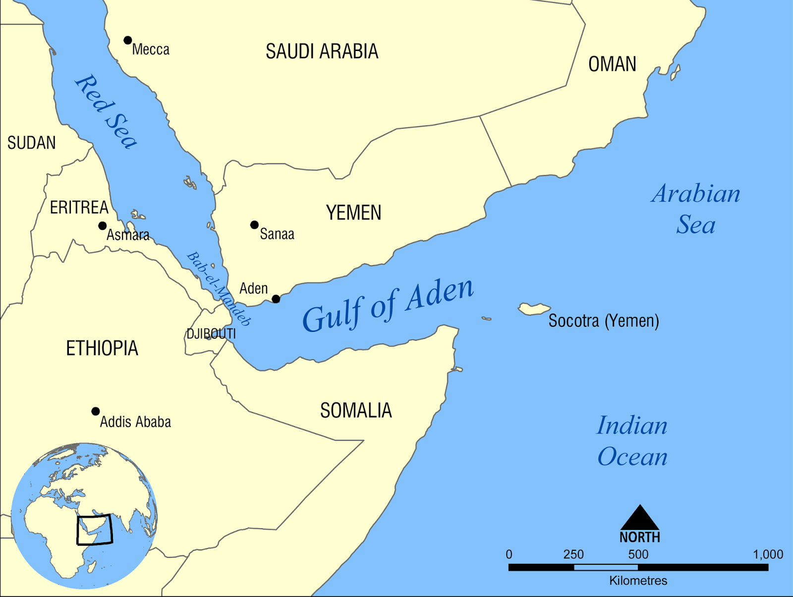 Gulf Of Aden Map 