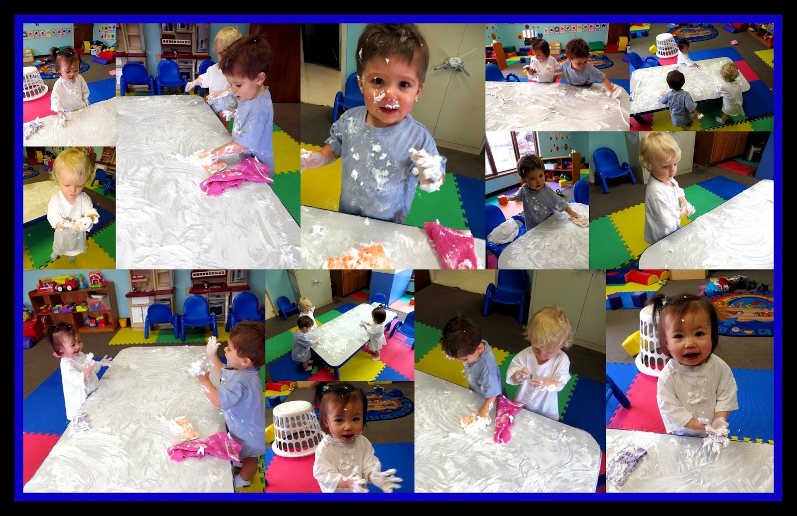 Cooking&Cuddling Shaving Cream Finger Painting