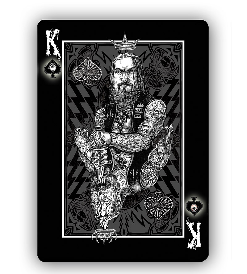 Zombie Riders Playing Cards