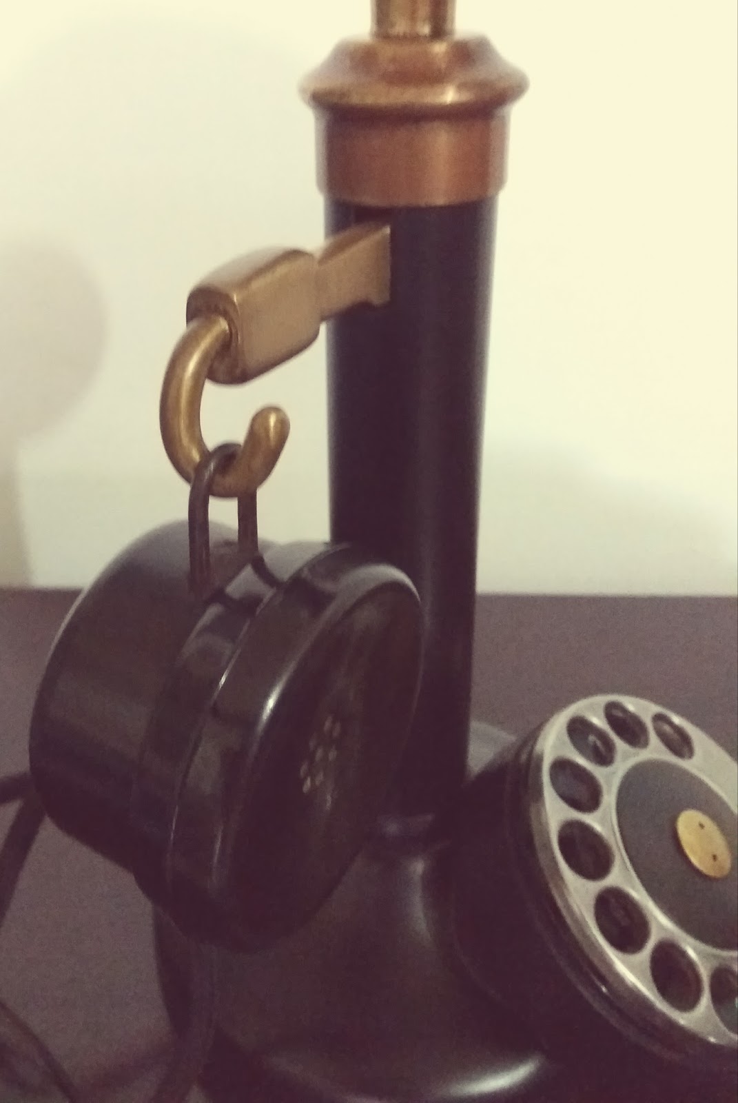 Old Vintage Gallery Antique PTT GPO Candlestick Telephone England