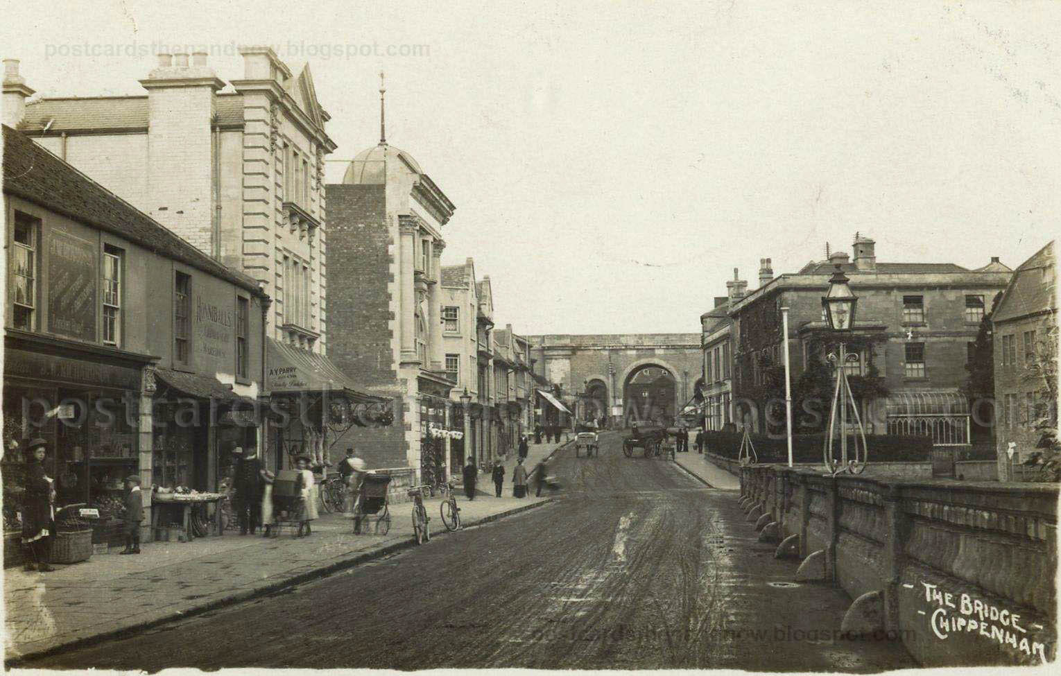 Postcards Then and Now Chippenham, Wiltshire, The Bridge c1910