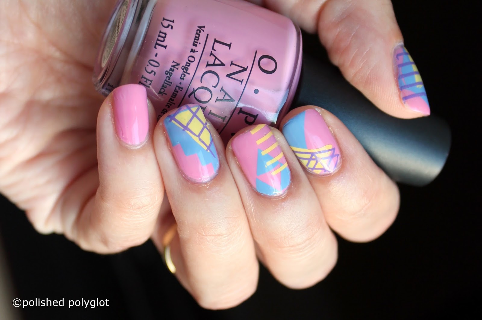 Nail art │Designs for short nails: geometric shapes / Polished Polyglot