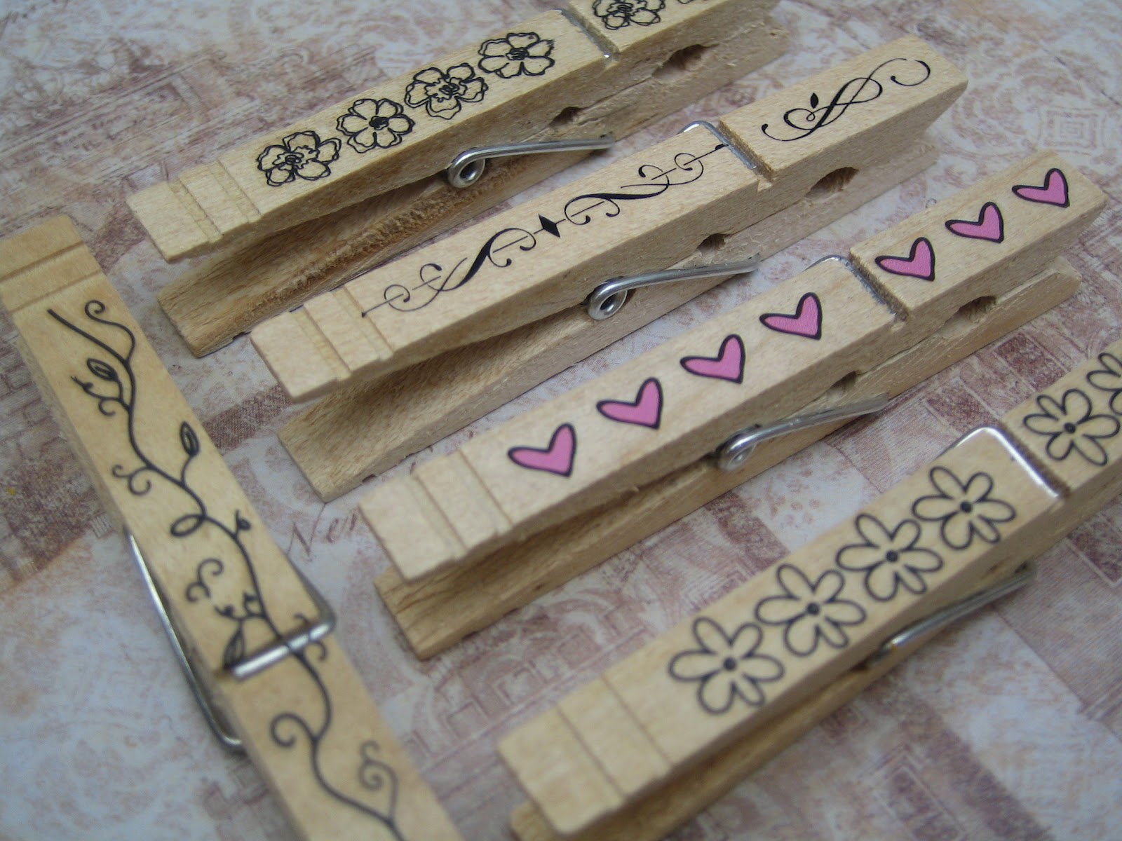 Cut, Craft, Create: Decorative Clothes Pins (Not Just For Clothes!)