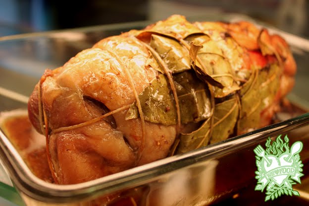 Secondo CUCO: Agnello al forno con alloro e ripieno di carciofi