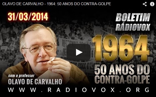 (Vídeo 1:01:57) - Contra-Golpe de 1964 - Entrevista com o Professor Olavo de Carvalho