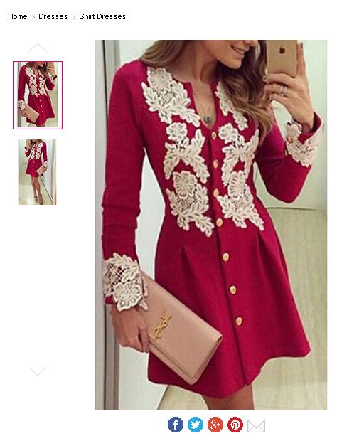 Red And White Lace Dress - Cheap Plus Size Clothing Websites