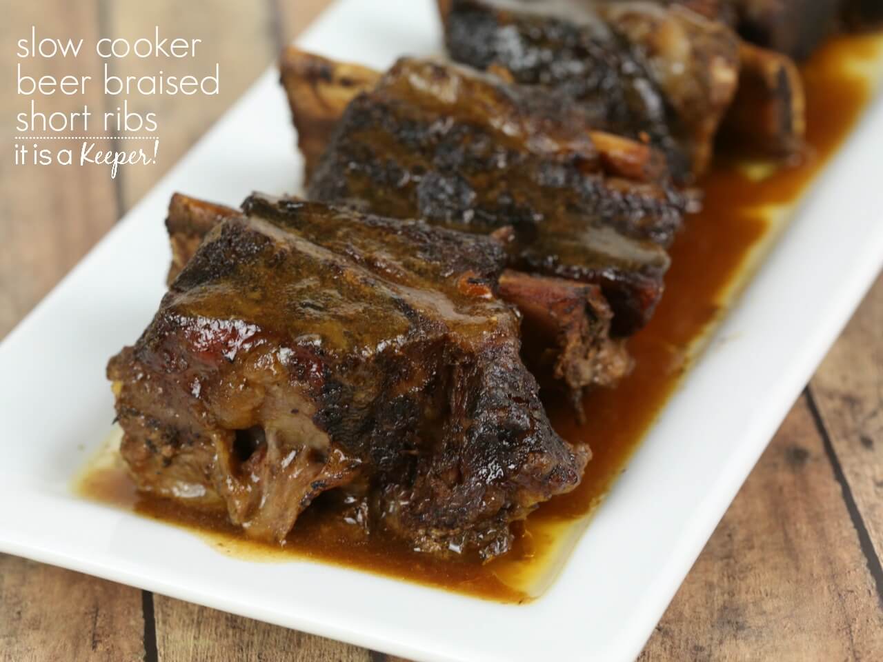SLOW COOKER BEER BRAISED SHORT RIBS THE KITCHEN FOOD