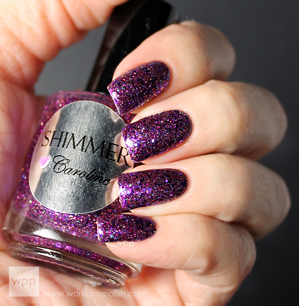 Shimmer Caroline over Dior Purple Mix