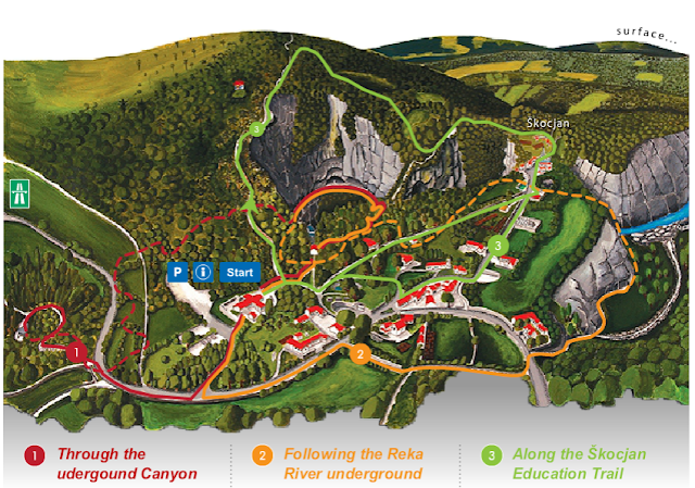 Mapa de la zona de Skocjan