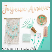 box deco anniversaire boho save the deco
