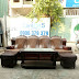 Thanh lý bộ sofa màu nâu gỗ còn mới 95%
