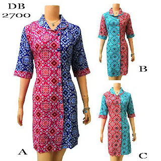 Dress Batik Dbt 2700 Butik Batik Solo