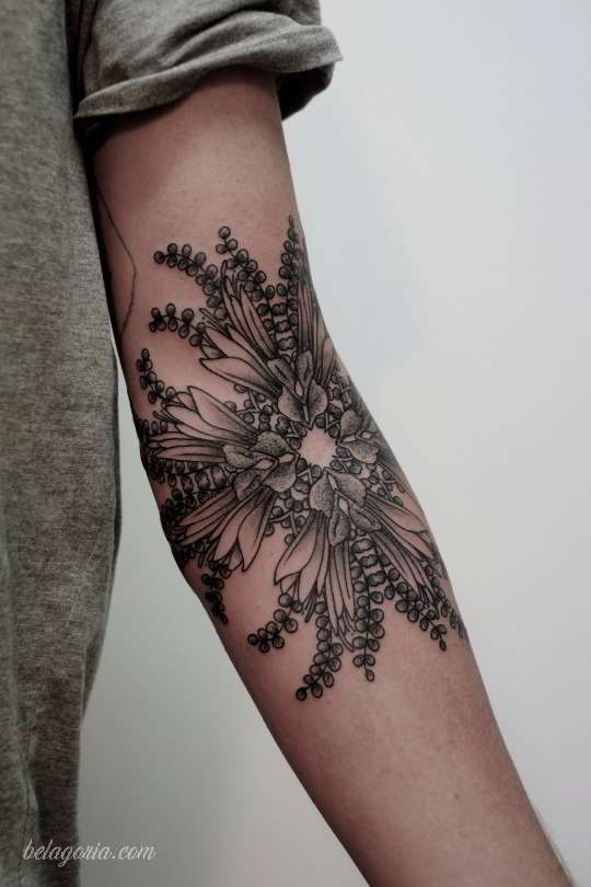 preciosos tatuajes de flores
