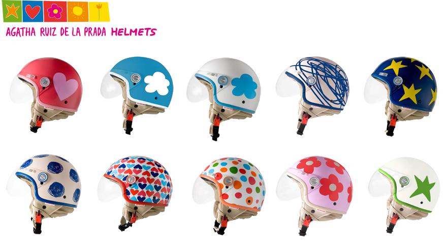agatha ruiz de la prada motorcycle helmet
