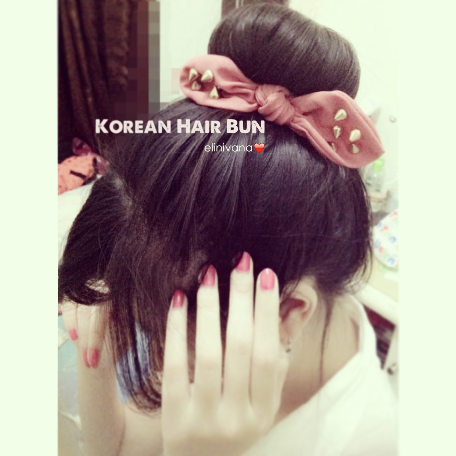 Korean Hair Bun And Nail Art For Holiday Xoxo Ngobrol Cantik