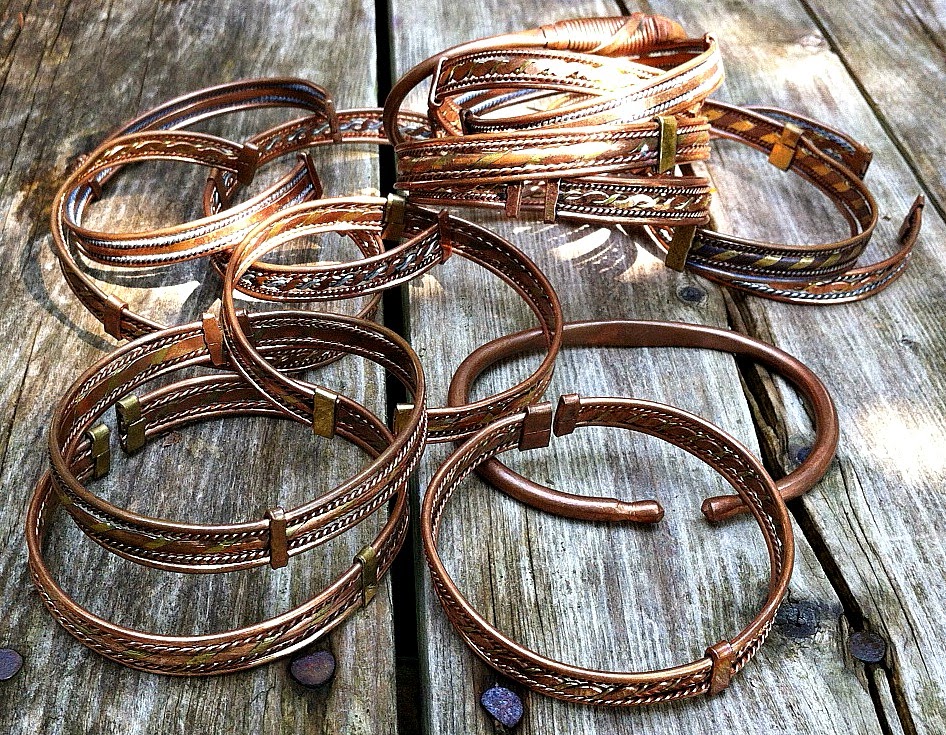 ARTEFACCIO Handmade Pure Copper & Mixed Metal Bracelets...
