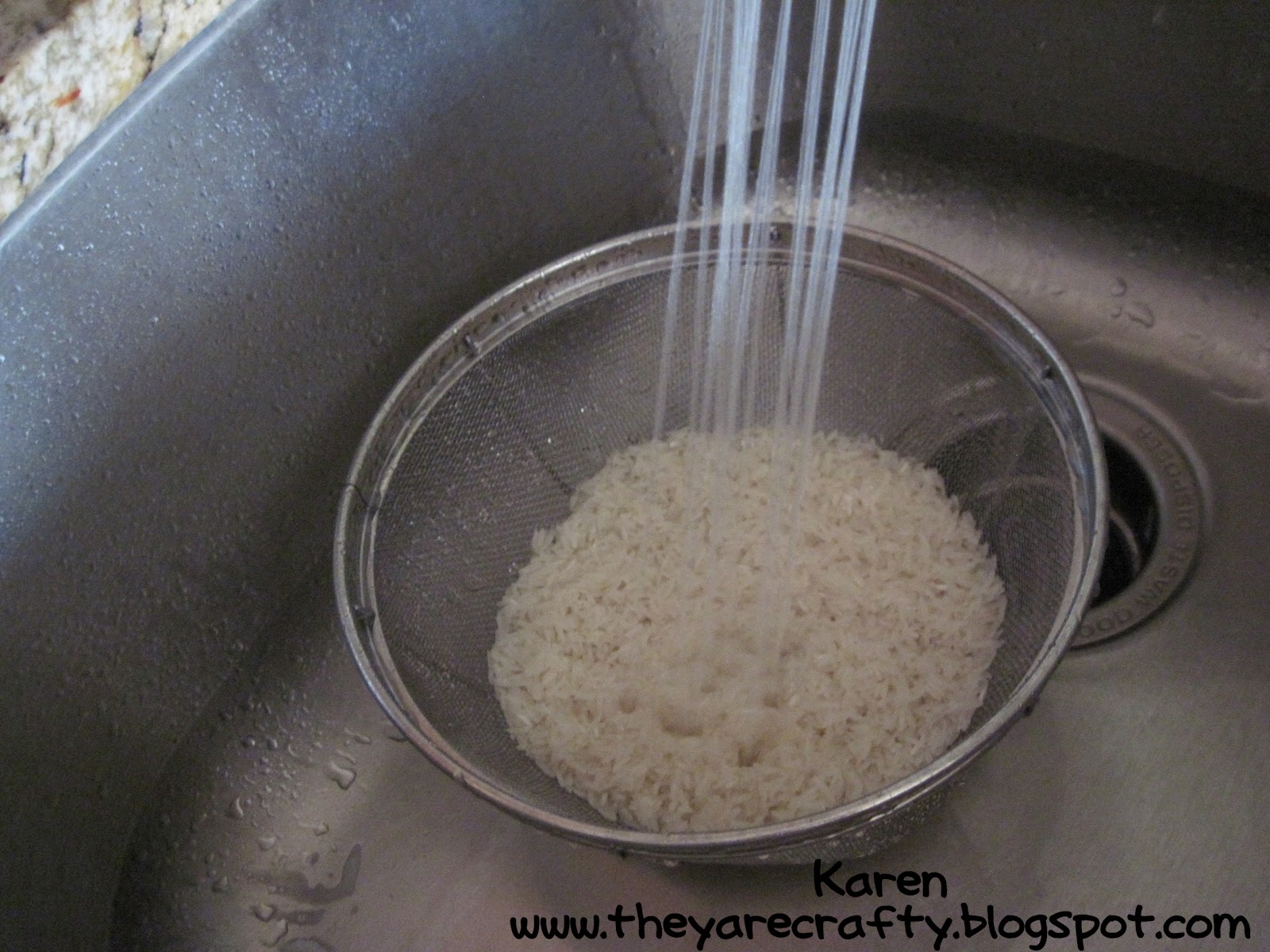 They Are Crafty How to make your rice "Fluffy"