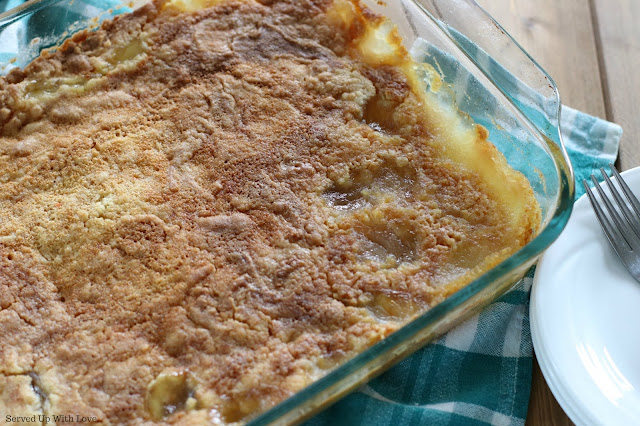 Easy Apple Cobbler Dump Cake recipe from Served Up With Love