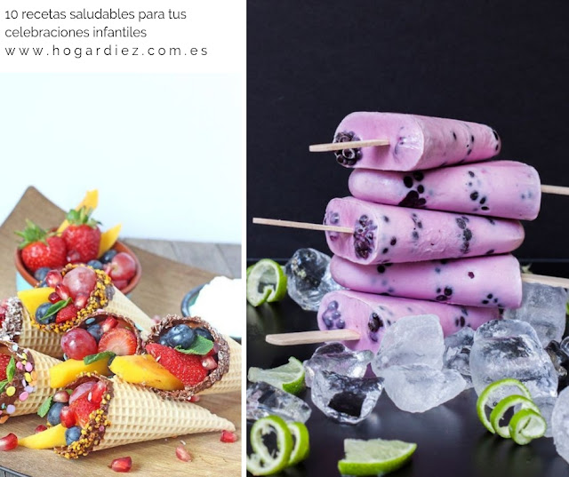 10 recetas saludables para una celebración infantil