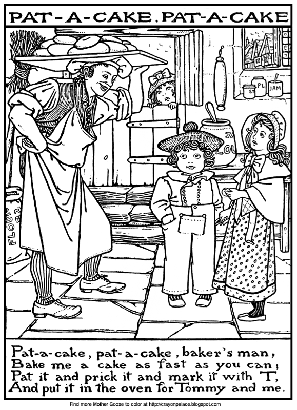 Crayon Palace PatACake Coloring Page